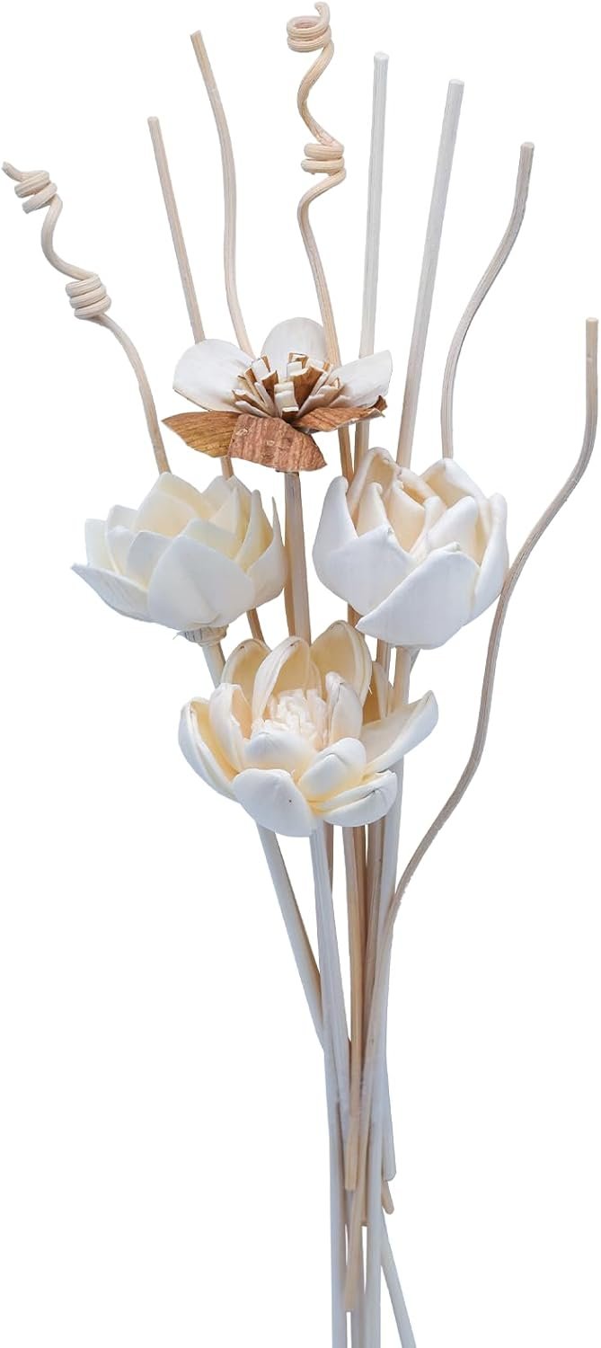 Floral Reed Diffuser Set, Scented Sticks, Artificial Dried Flower Aroma Diffuser Reeds - Image 2
