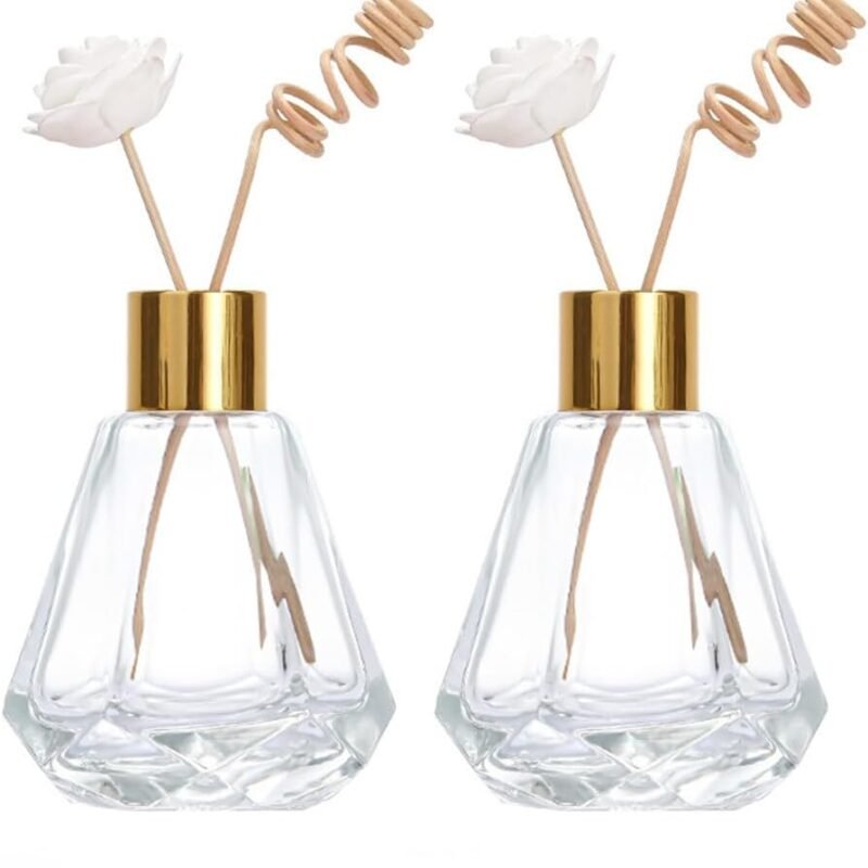 2-Pack 60ml/2oz Diffuser Bottles, Refillable Home and Bathroom Decor